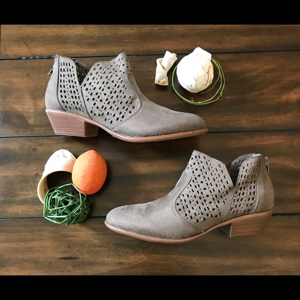 Dark Gray Ankle Booties - Picture 2 of 2